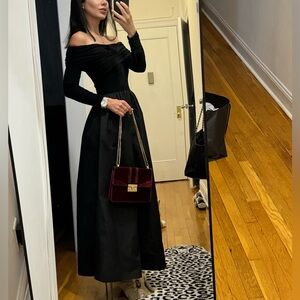 Elegant Black Long Sleeve Dress